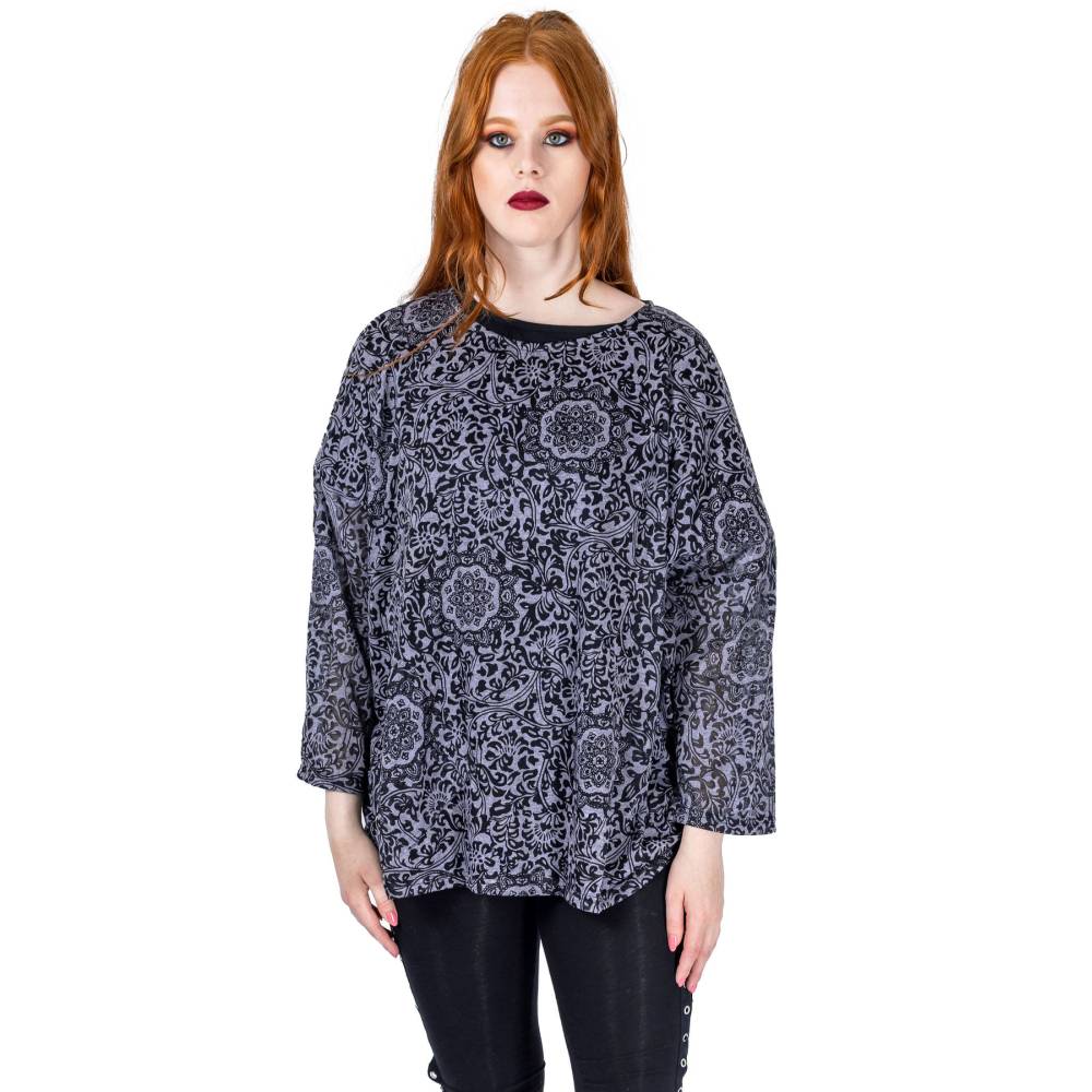 Innocent Lifestyle - Dulcie Longsleeve top - Grijs/Zwart
